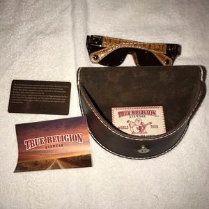Used True Religion Sunglasses with case